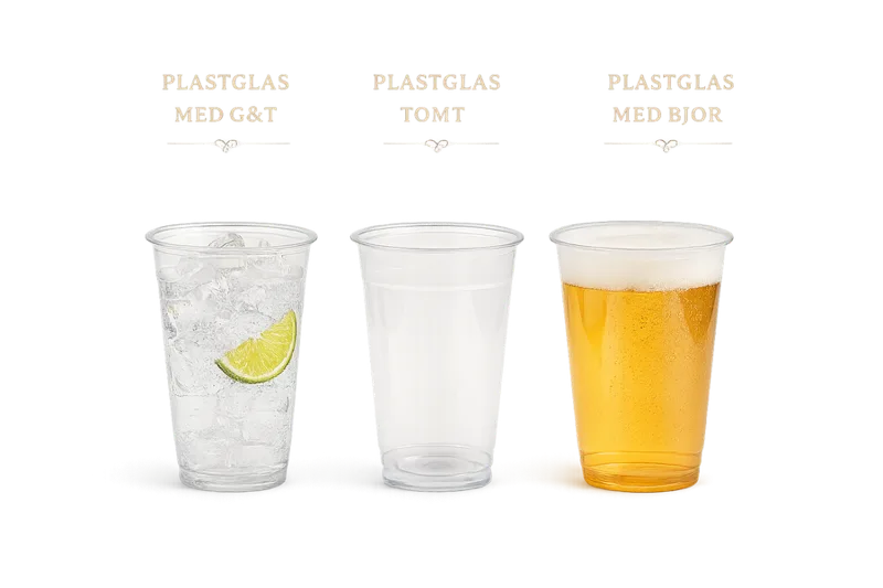 Einnota plastglös 40 cl
